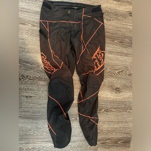 Troy Lee Designs TLD Sprint MTB Downhill Cycling Pants Lines Orange / Black  32